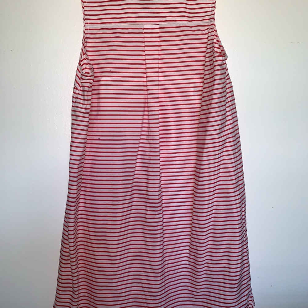 Ralph Lauren red striped formal dress